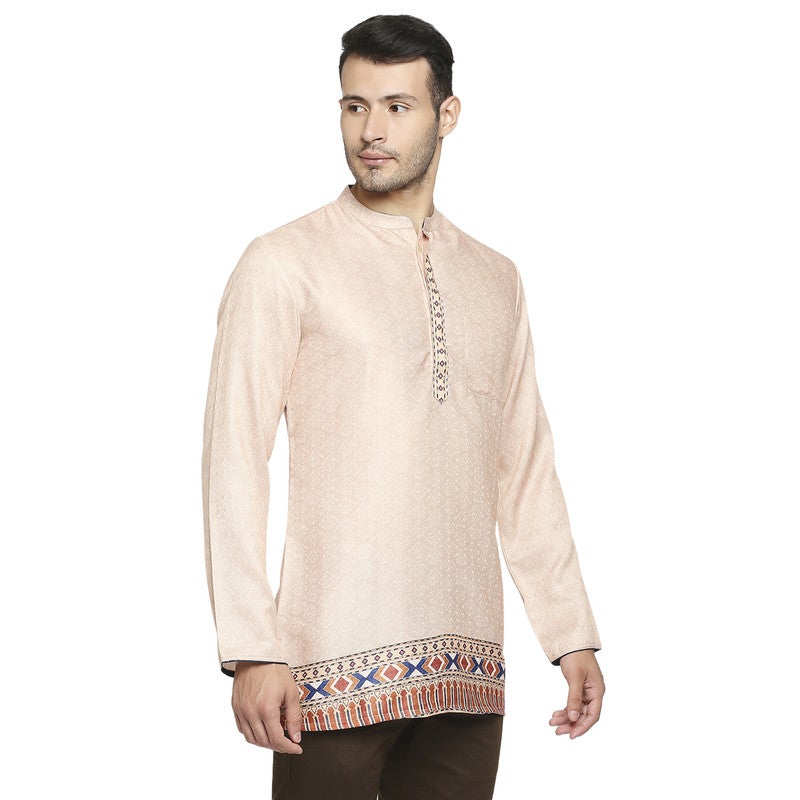 ARCHATTIRE Men Ivory Short Kurta - Image 3