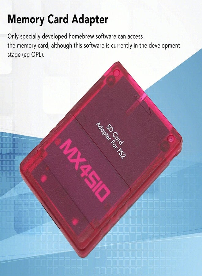Zunate MX4SIO SIO2SD Reader Adapter, Hand Made Stable Replacement MX4SIO TF Adapter for (Red) - Image 4