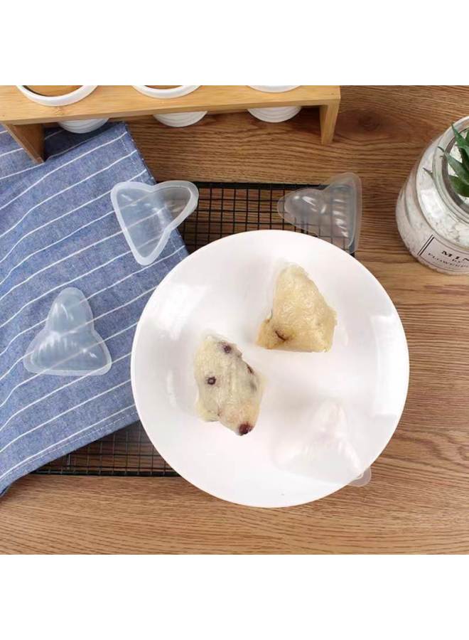 Triangle Crystal Zongzi Mould Net Red Ice Zongzi Mould Food Grade Triangle Coix Rice Zongzi Special Durian Ice Zongzi-Specifications:2000-Color:Transparent - Image 2