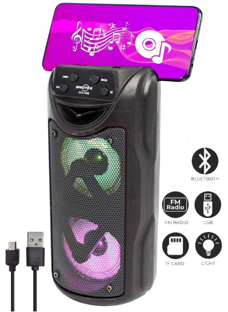 Generic - Wireless Bluetooth Speaker Stereo Sound FM Radio TF Memory USB Input - Image 1