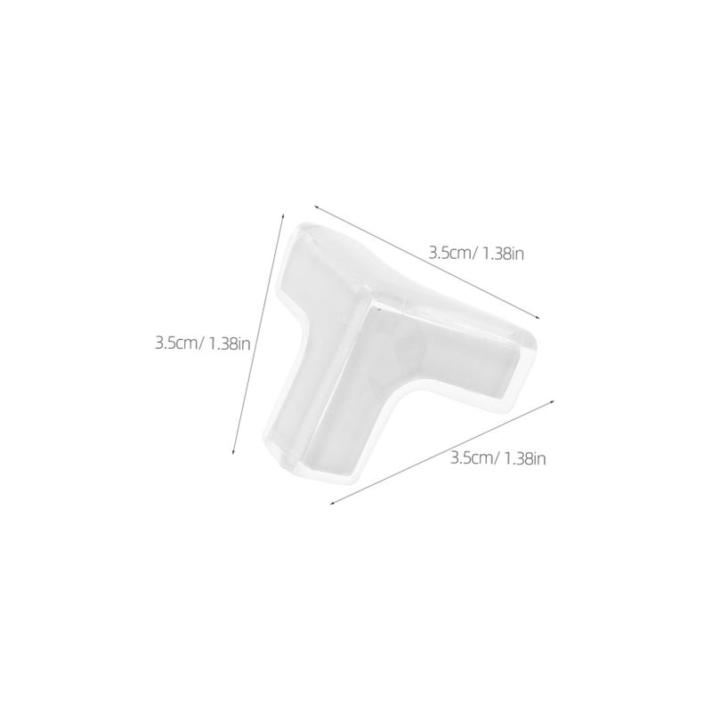 20 Pack Clear Corner Guards Edge Protectors For Furniture Tables And Desks - Image 3
