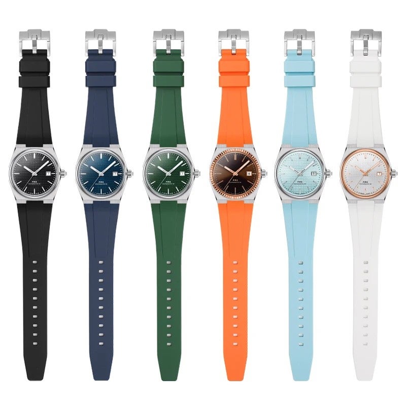 Bluejw 11mm 12mm Double Quick Release Liquid Silicone Watch Strap for Tisso Prx 35mm 40mm Watch Replacement Rubber Watchband ized - Image 3