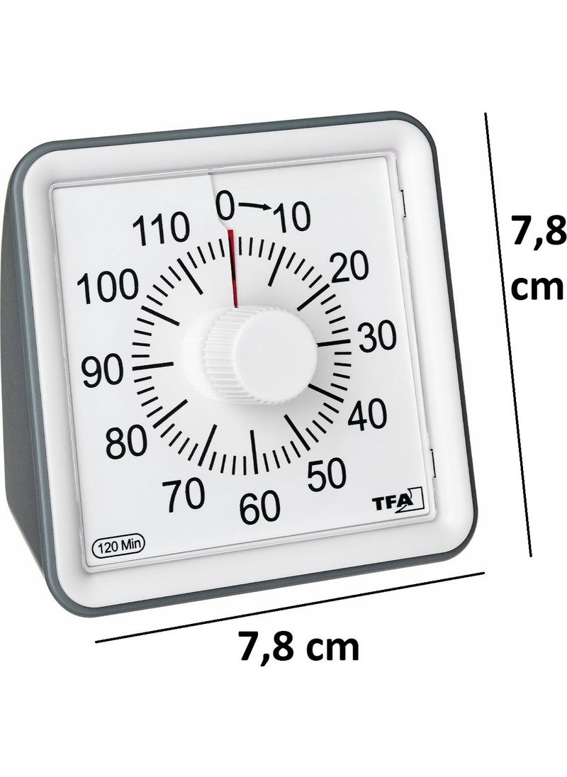 TFA - Dostmann "visual" Alarm Timer Countdown Device 120 Min TM832.2062.10 - Image 1