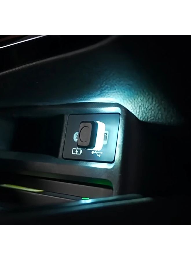 Mini USB Car LED Ambient Light Blue Atmosphere Lamp For Vehicle Interior Decoration - Image 4