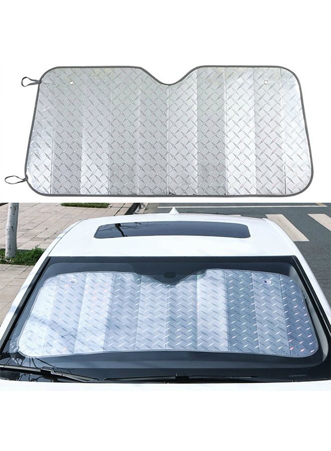 مظلة شمسية عامة للسيارة للزجاج الأمامي أو نافذة السيارة قابلة للطي للحماية من الأشعة فوق البنفسجية، تحافظ على برودة السيارة، قطعة واحدة - Image 1