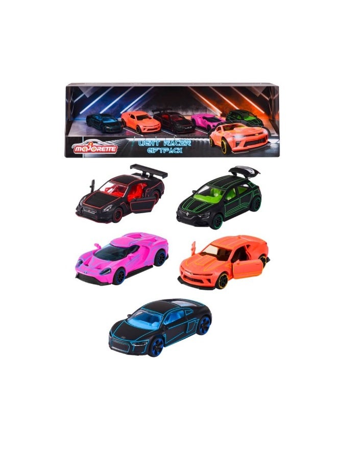 Majorette Light Racer Giftpack (1:64, 5 Pack)