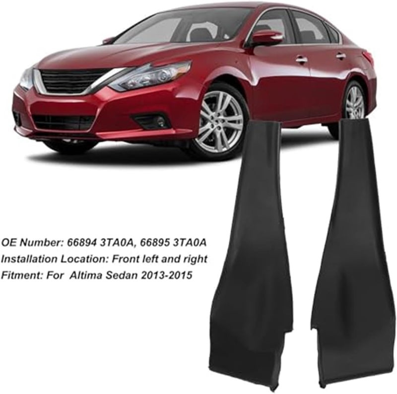 Wivplex Black Front Cowl Extension Trim Cover for Sedan - Image 4