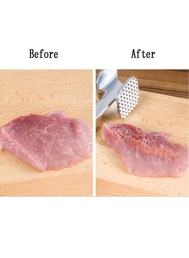Garth مطرقة غارث لتطرية اللحوم، قطعة واحدة - مطرقة متينة من سبائك الألومنيوم لتطرية وتسطيح وتتبيل اللحوم، أداة مطبخ متينة للاستخدام المنزلي والمهني - Image 3