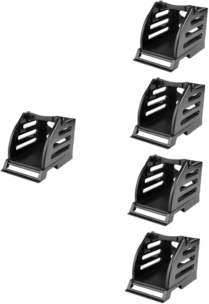 5 حزمة حامل تسميات مكتبي احترافي للاستخدام المزدوج للتسميات الحرارية سهلة التجميع تنظيم فعال - Image 1