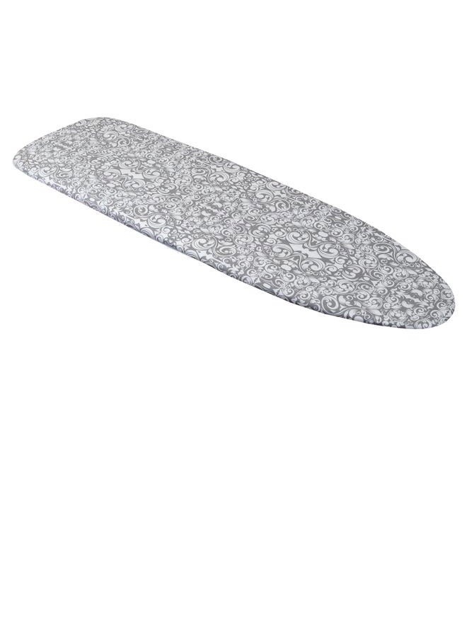 westex Floral Damask Heavy Duty Ironing Board Cover and Pad, Extra Thick 3-Layer Stain Resistant Padding, Elasticized Skirt, Click-to-Close Fastener, Standard Size 15 x 54 Inch - Image 1