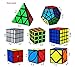 Ahyuan Speed Cube Set Magic Speed Cube Bundle 2x2x2 3x3x3 4x4x4 Cube Pyramid Triangle Cube Dysmorphism Mirror Skew Axis Ivy Megaminx Cube Toys for Kids Adults Style B - Image 3
