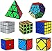 Ahyuan Speed Cube Set Magic Speed Cube Bundle 2x2x2 3x3x3 4x4x4 Cube Pyramid Triangle Cube Dysmorphism Mirror Skew Axis Ivy Megaminx Cube Toys for Kids Adults Style B - Image 2