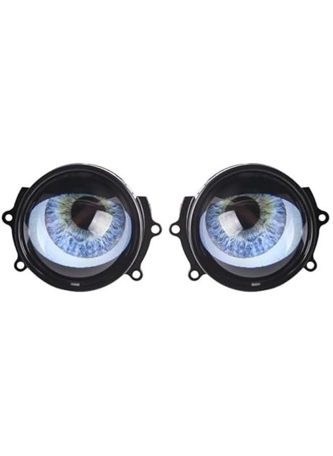 Generic Demon Eye Headlights, 2024 New Dynamic Devil Eye Car Headlights, 12V LED Devil Eye Car Headlight, Assembly Automotive Headlights, Adjustable Devil Eye Auto Car Motorcycle Mi-ni Projector Lens Lamp  - Image 1