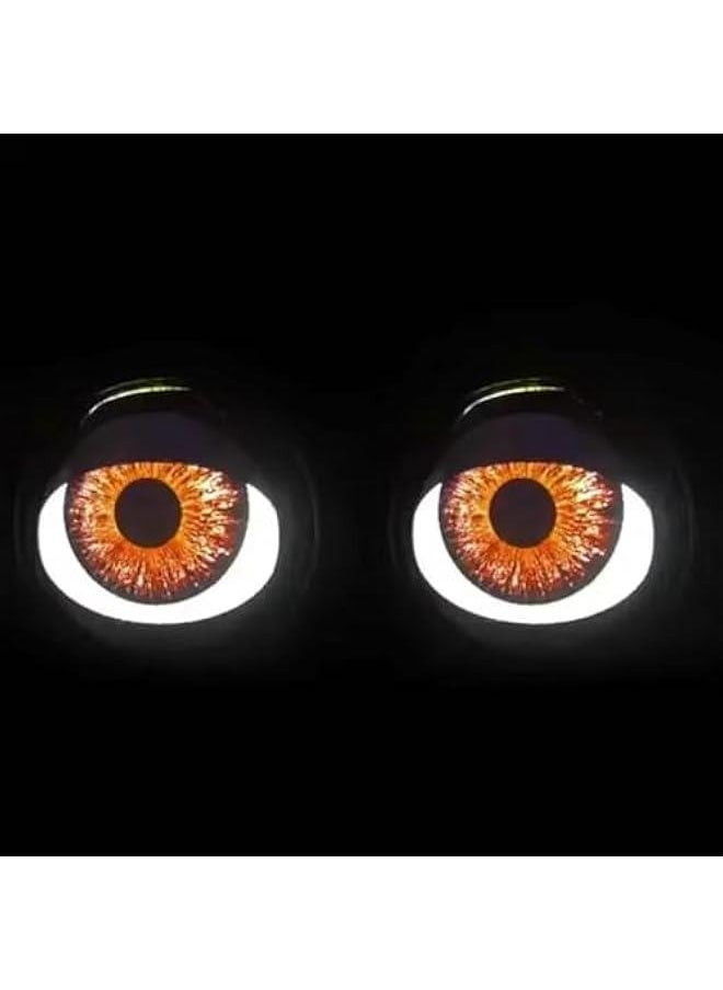 Generic Demon Eye Headlights, 2024 New Dynamic Devil Eye Car Headlights, 12V LED Devil Eye Car Headlight, Assembly Automotive Headlights, Adjustable Devil Eye Auto Car Motorcycle Mi-ni Projector Lens Lamp  - Image 4