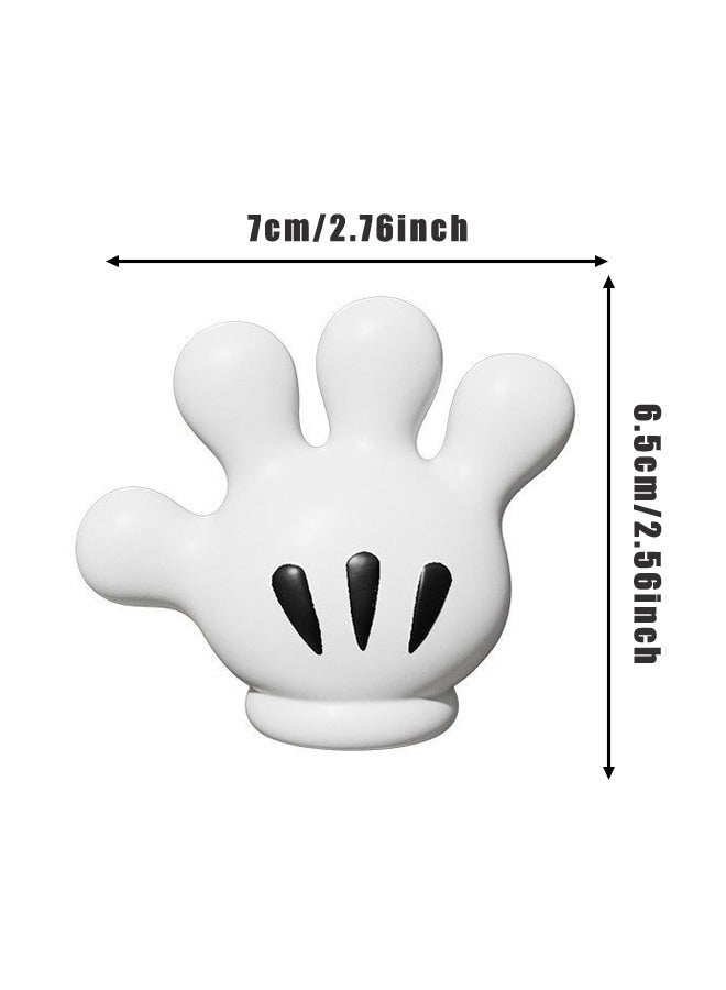 4 قطع حامل فرشاة أسنان معلق لطيف، خطافات شفط حائطية عملية مع لاصقات، ديكور حمام متعدد الوظائف على شكل فأر - Image 2