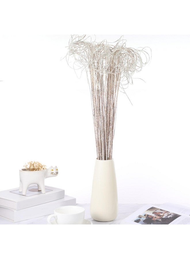 PATIKIL PATIKIL Glitter Curly Branch, 60 Pcs Natural Dried Willow Branches Twigs Christmas Tree Picks Stem Ornaments for Home Kitchen Wedding DIY Crafts Wreath Vases Decor Gift, White  - Image 5