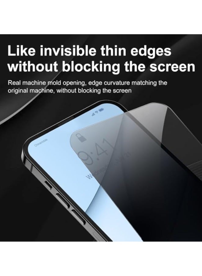 General [2 Pack] Privacy Screen Protector Compatible with VIVO V40 5G, 9H Hardness, Anti-spy Tempered Glass Coverage, HD Screen Protection  - Image 5
