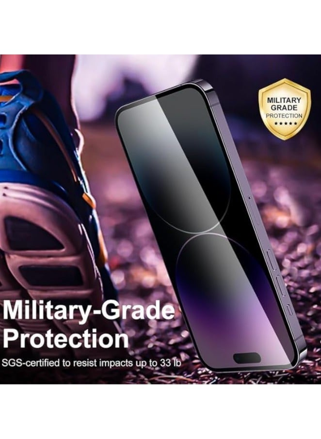 General [2 Pack] Privacy Screen Protector Compatible with VIVO V40 5G, 9H Hardness, Anti-spy Tempered Glass Coverage, HD Screen Protection  - Image 4
