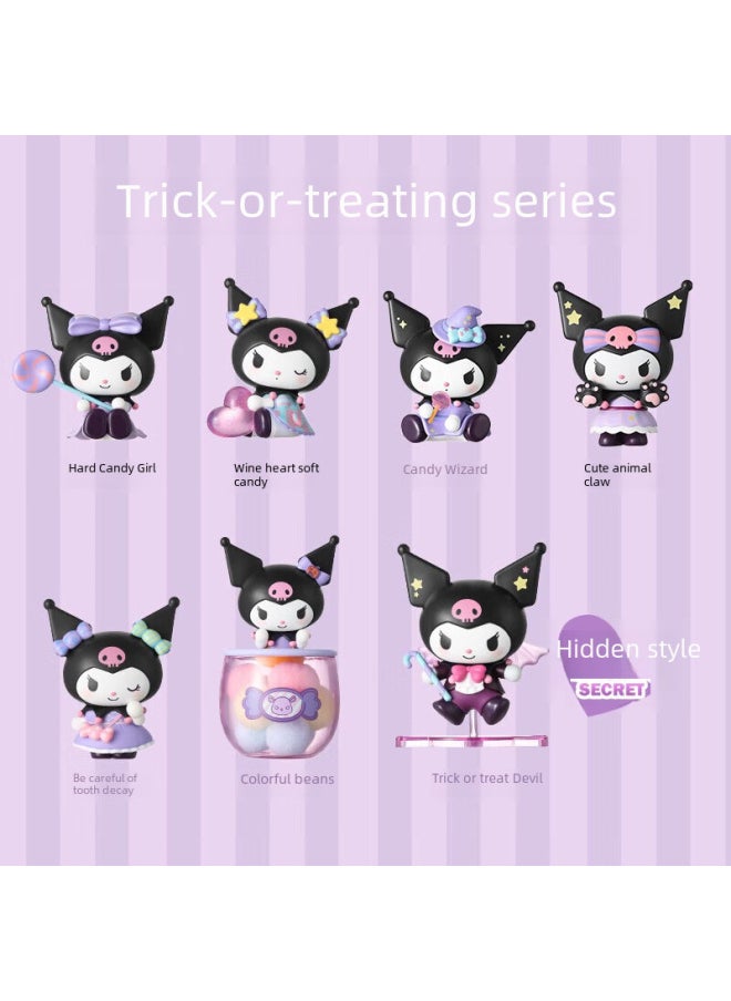 Generic MINISO Famous And Excellent Kuromi Trick Or Treat Series Blind Box Ornaments Hand-made Desktop Toy Gift-Color:Kuromi Trick Or Treat Series Blind Box Ornaments [6 End Boxes] [72 Whole Boxes]]  - Image 5