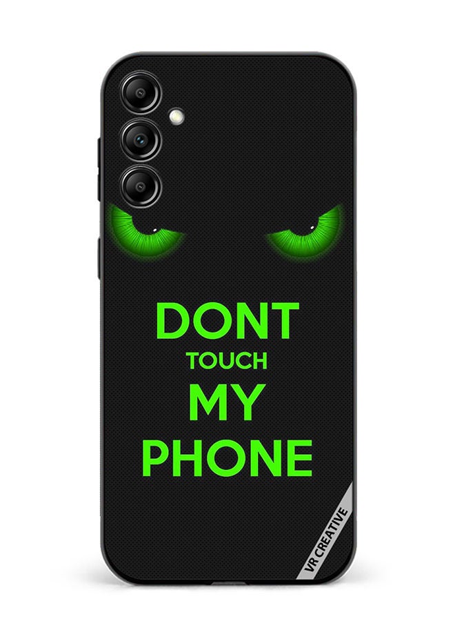 VR CREATIVE Protective Case Cover For Samsung Galaxy M54 Don't Touch My Phone Green Eyes Design Multicolour - Image 1