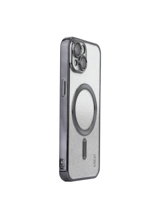 ENKAY Case For iPhone 13 Hat-Prince Magnetic Glitter Plated Shockproof Phone Case with Lens Film - Image 1