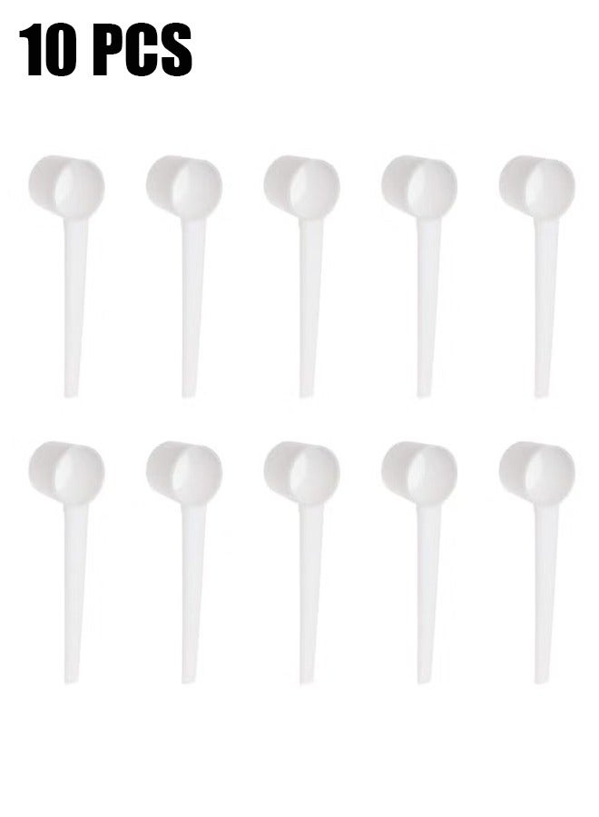 HY 10-Pack Food Grade Long Handle Plastic Measuring Spoons, 5g, for Measuring Coffee, Tea, Milk Powder, Protein, Spices and Other Dry Goods - Image 1