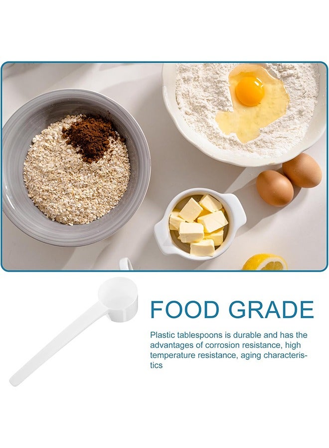 HY 10-Pack Food Grade Long Handle Plastic Measuring Spoons, 5g, for Measuring Coffee, Tea, Milk Powder, Protein, Spices and Other Dry Goods - Image 2