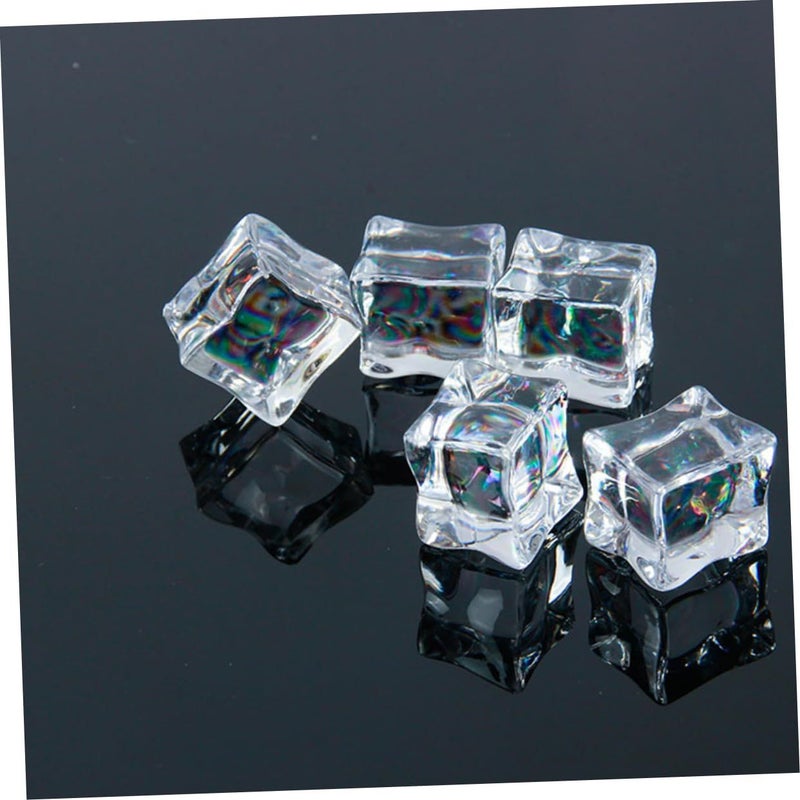 Unomor 1 Pack 50pcs Acrylic Reusable Decorative Ice Props For Photography Table Settings And Crystal Simulation - Image 5