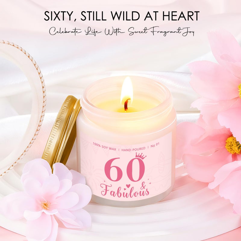 Saineron 60th Birthday Gifts for Women Unique 60 Year Old Birthday Gifts for Women Happy 60th Gift Ideas for Her Cool 1966 Gift for Woman in Their 60s Turning 60 Presents for Mom Wife Sister Friends Coworker - Image 4
