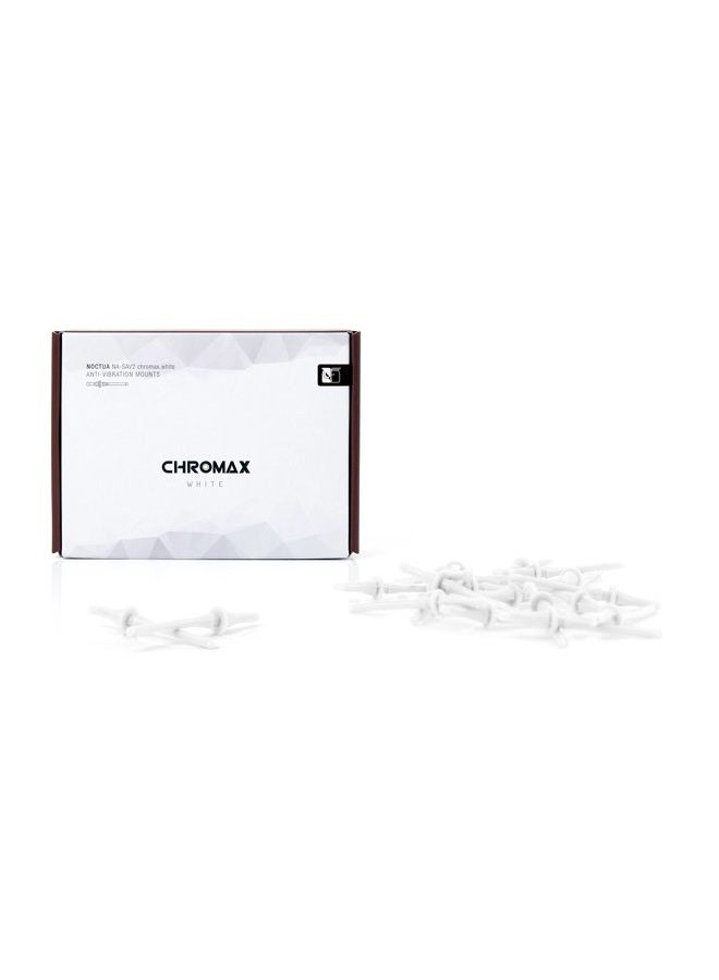 NOCTUA NA-SAV2 chromax.white, Silicone Anti-Vibration Fan Mount Set (20-pack, White) - Image 2