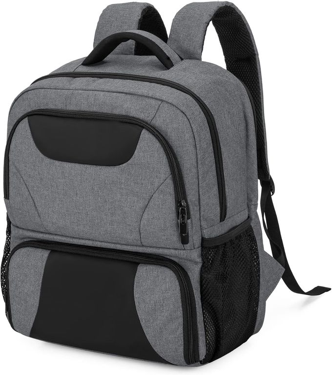 CURMIO CPAP Backpack, CPAP Travel Bag Compatible for ResMed AirSense 9, AirSense 10, AirSense 11, Philips System One, Gray (Bag Only, Patented Design) - Image 1