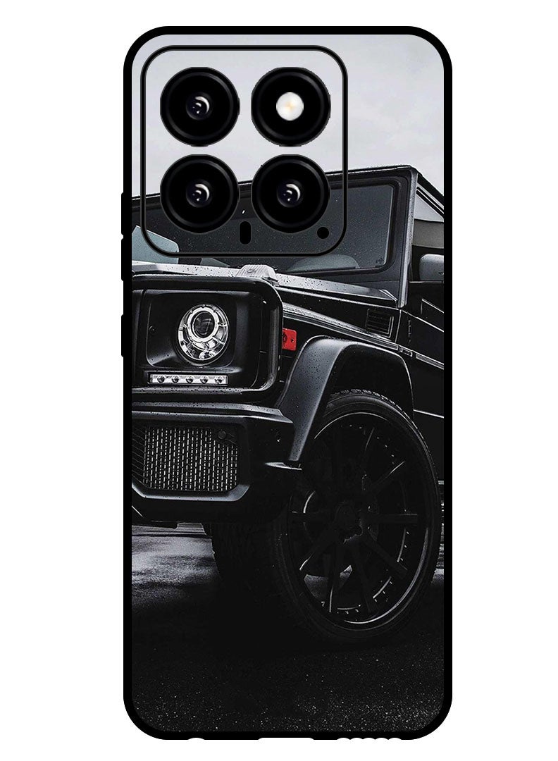 Theodor غطاء واقي مضاد للخدش ومقاوم للصدمات لهاتف Xiaomi 14 باللون الأسود - Image 1