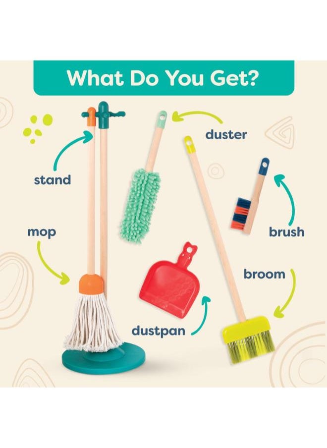 B. Toys - Wooden Cleaning Toys Clean ‘n’ Play - Image 1