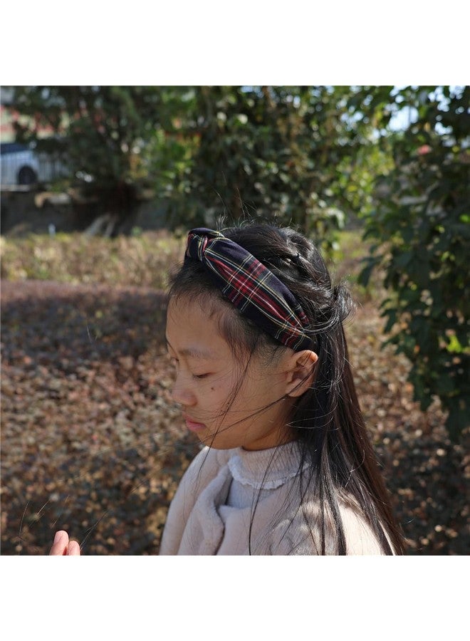 Sugarmelon Set of 6 Tartan Bow Hair Clips for Baby Girl and Mom Women Plaid Headbands Scrunchies Scottish Tartan Hair Bows for School Girls (Tartan Black 6 pcs) - Image 5