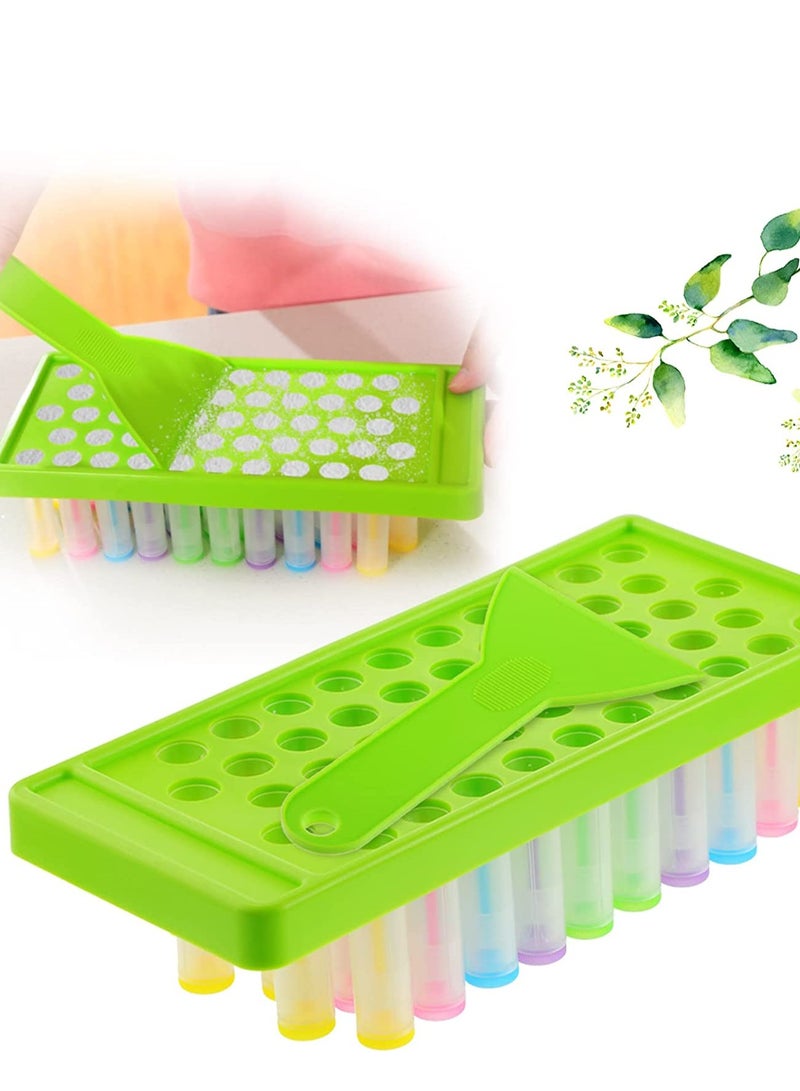 Excefore طقم قوالب أحمر الشفاه DIY لطيف بلسم الشفاه قوالب تعبئة أحمر الشفاه فارغة 2 مجموعات صينية بلسم الشفاه ومجرفة طقم هدايا أحمر الشفاه DIY للنساء والفتيات - Image 4