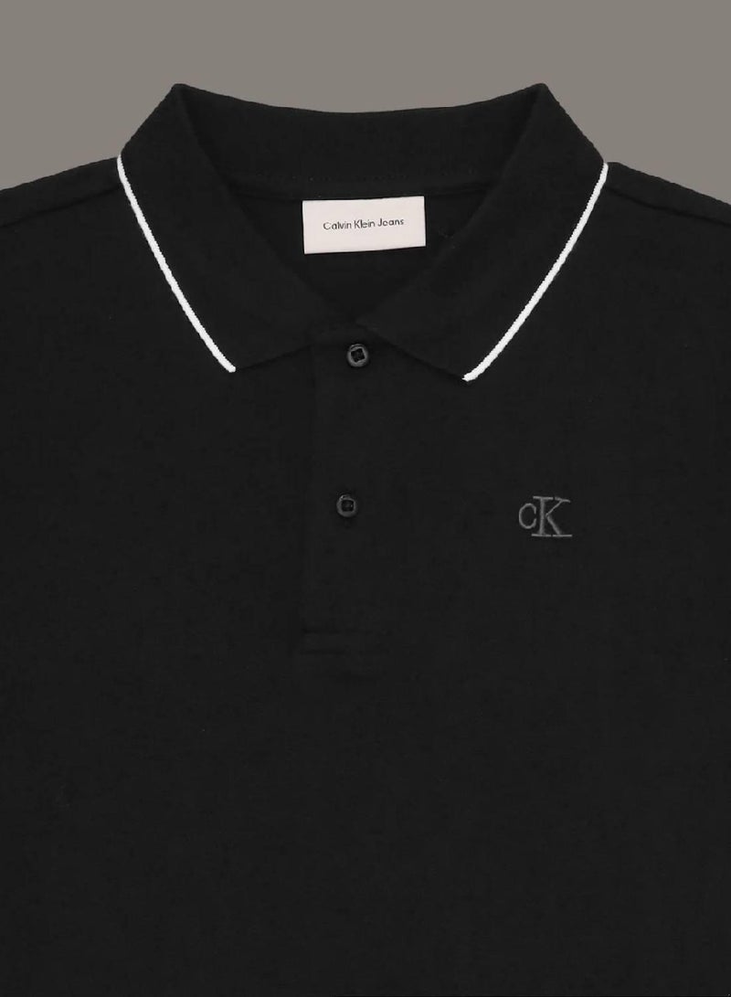 كالفن كلاين جينز قميص بولو بأطراف ملونة - Image 3
