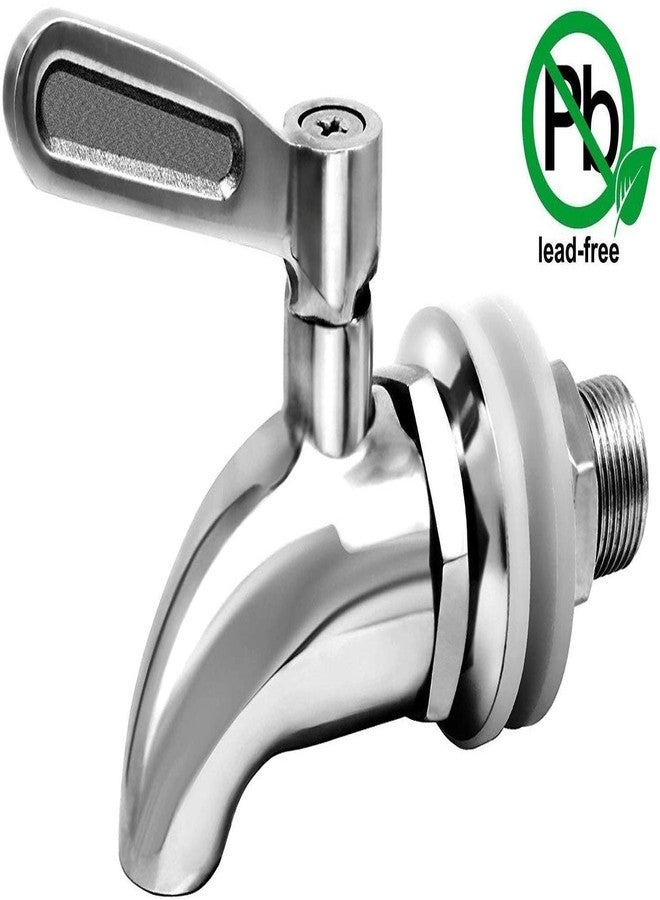 DOZYANT Replacement Spigot for Beverage Dispenser, Stainless Steel Spigot for Water Dispenser, Drink Dispenser Faucet, fits Berkey and other Gravity Filter systems as well, 2 Pack - Image 2