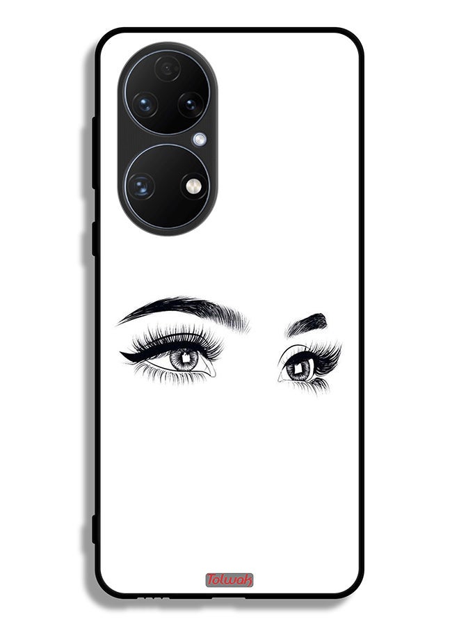 Tolwak Huawei P50 Protective Case Cover Eyes Art - Image 2