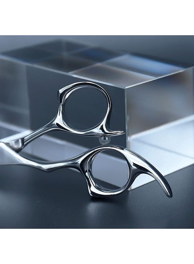 Nelannxi AOLANDUO 6 Inch Left-handed Hair Scissors-High End AICHI Steel Handmade Hair Cutting Shears-Razor Edge/Offset Design/Pro Ergonomic for Salon Stylists Beauticians and Barbers - Image 5