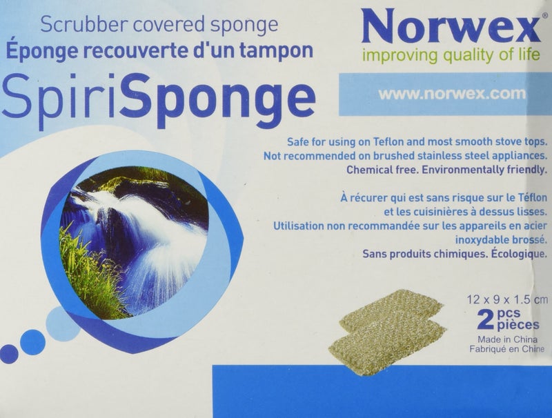 Norwex Spirisponge Scrubber Sponge (2 per pack) - Image 1