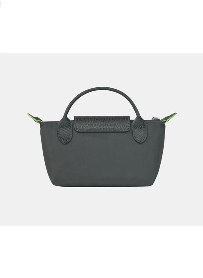 Longchamp Women's Classic Fashion Versatile Mini Makeup Bag HandbagShoulder Bag Handheld Small Bag Graphite Grey  - Image 4