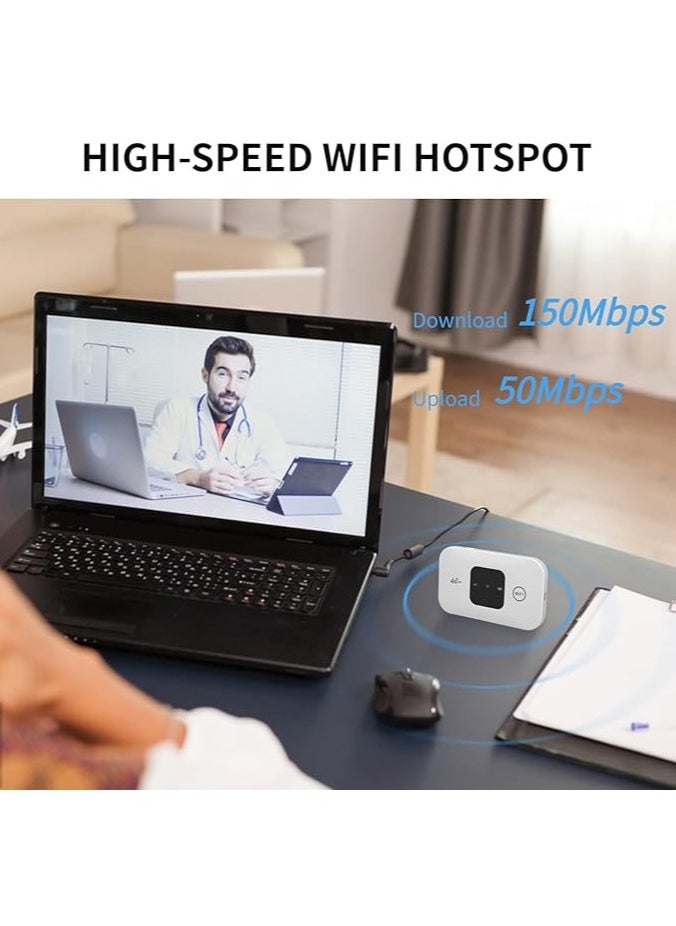 WiFi Router، جهاز Router 4G LTE محمول جهاز Router WiFi محمول، جهاز Router إنترنت لاسلكي Hotspot، يدعم فتحة بطاقة SIM