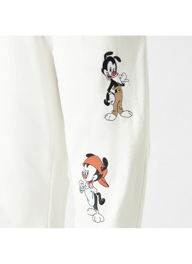 SP Characters Animaniacs Embroidered Joggers with Elasticated Waistband and Pockets  - Image 1