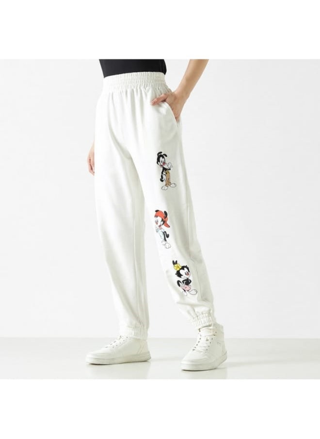 SP Characters Animaniacs Embroidered Joggers with Elasticated Waistband and Pockets  - Image 3