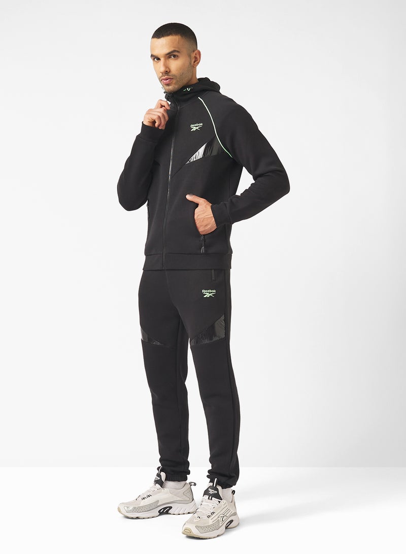 Reebok Logo Zip Through Hoodie - Image 4