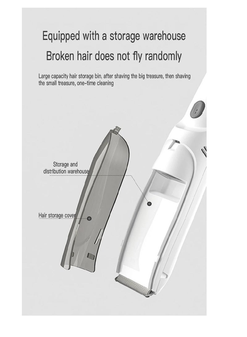 BAIG Baby Hair Clipper with Vacuum Kids Hair Clipper Kit with Guide Combs Waterproof Cordless Use, for Baby Children Infants  - Image 2