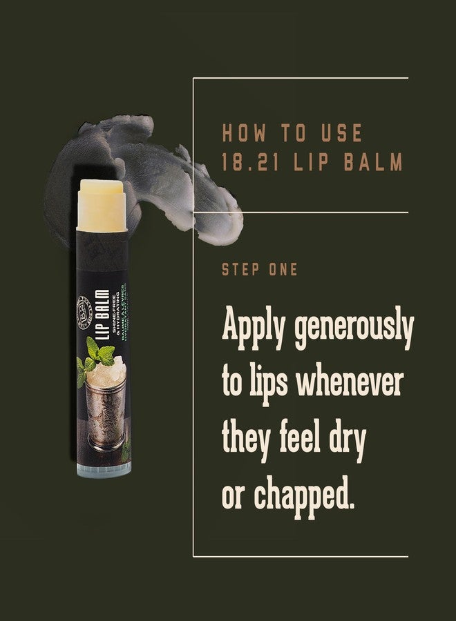18.21 Man Made Lip Balm - Mint Julep Flavor, Lip Protectant Hydrates & Moisturizes with Beeswax, Cocoa Butter & Vitamin E - For chapped and dry lips - Image 4