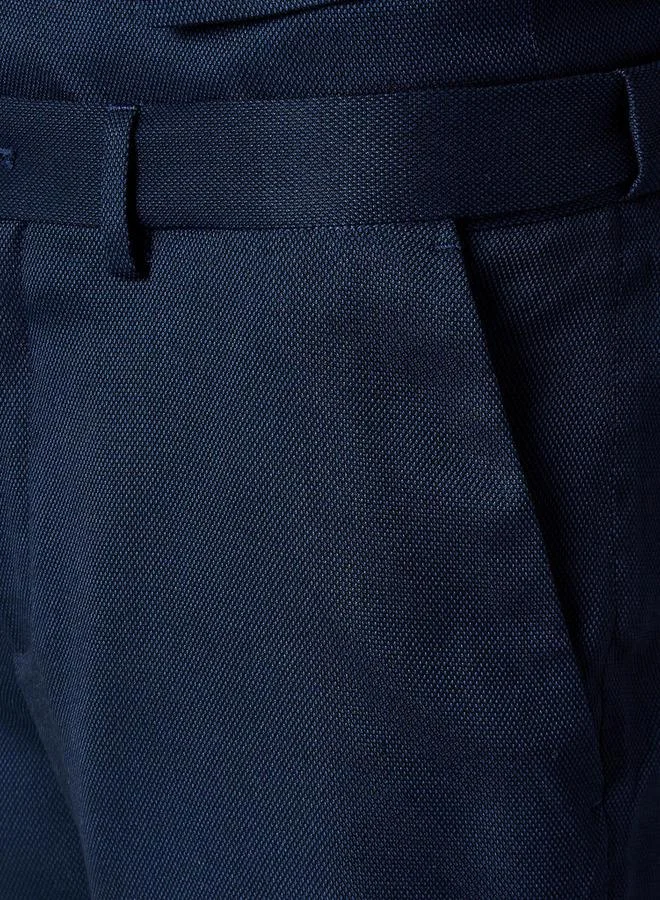 Splash FAV BLUE Slim Fit Flexi Waist Trousers for Men | Best Price UAE