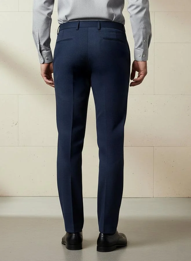 Splash FAV BLUE Slim Fit Flexi Waist Trousers for Men | Best Price UAE
