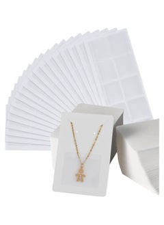 240 Pieces Necklace Chain Adhesive Pouch for Necklace Display Cards Necklace Chain Pocket Jewelry Bags for Selling Necklace Packaging Plastic Loose Chain Pockets Clear Necklace Chain Holder